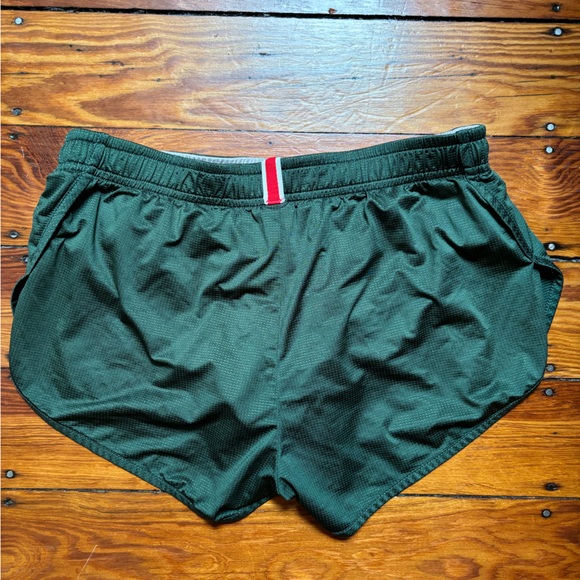 Tracksmith Dark Green Athletic Shorts - Picture 2 of 3